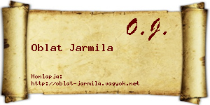 Oblat Jarmila névjegykártya
